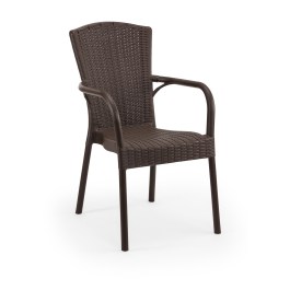 ROYAL CHAIR WENGE POLYPROPYLENE ROYAL ΚΑΡΕΚΛΑ ΚΗΠΟΥ WENGE ΑΠΟ ΠΟΛΥΠΡΟΠΥΛΕΝΙΟ 